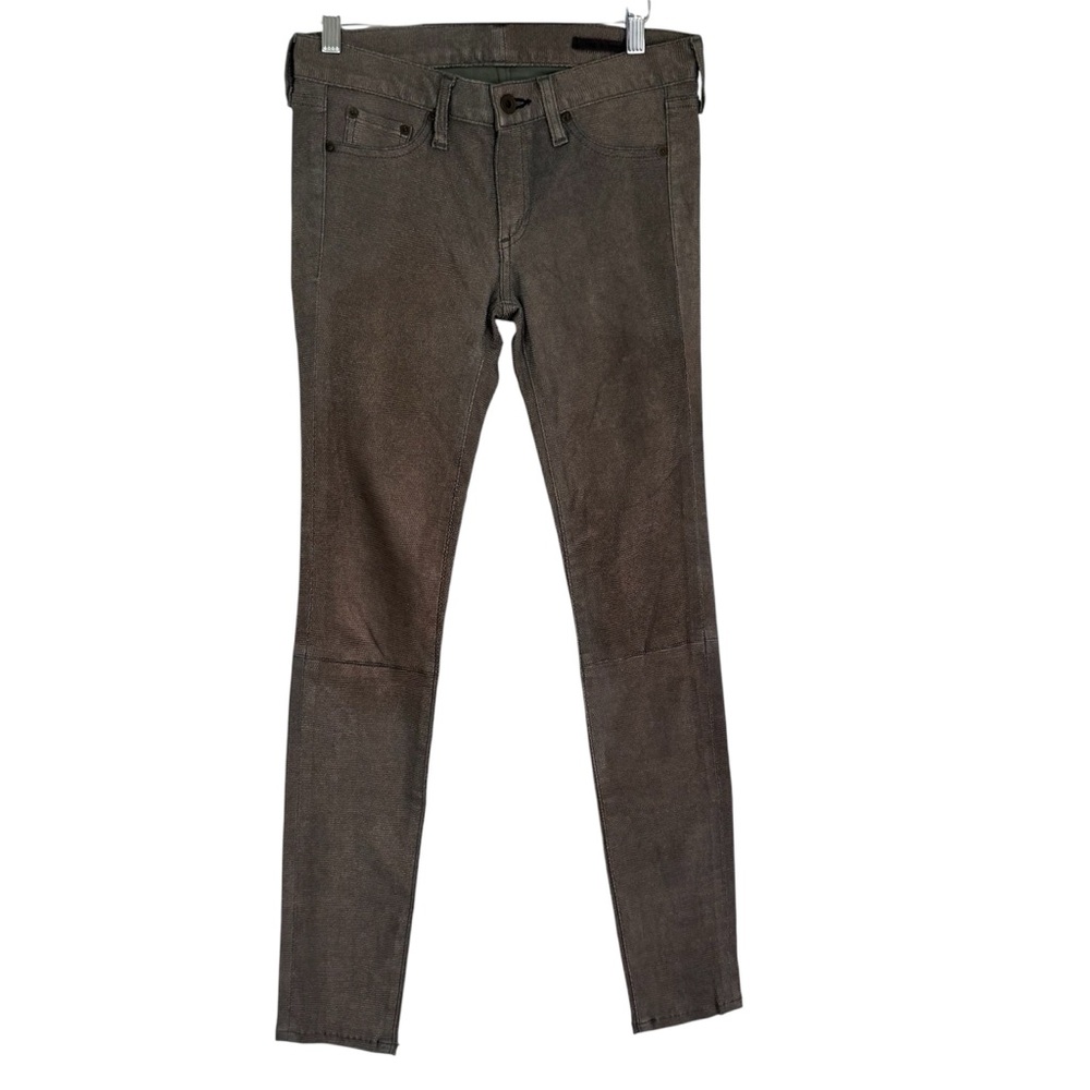 Rag & Bone SkInny Leather Madras Plume Pants Size 26